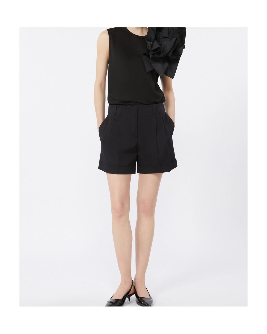 Max Mara Black Oversized Floral T-Shirt