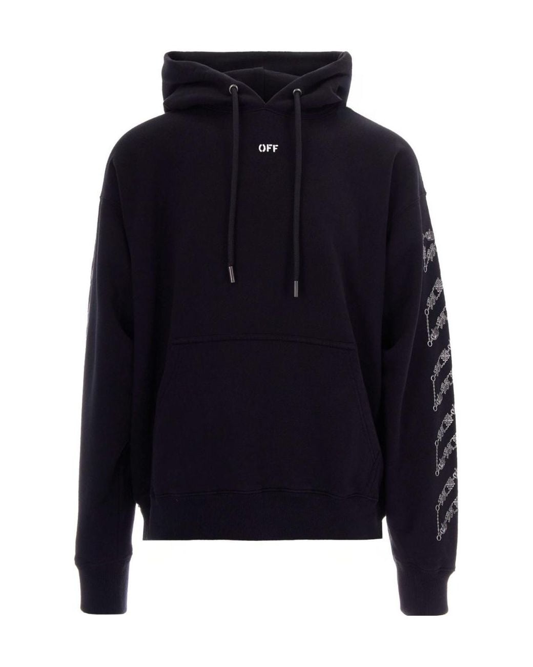 Off-White c/o Virgil Abloh Blue Chain Arrow Skate Hoodie for men