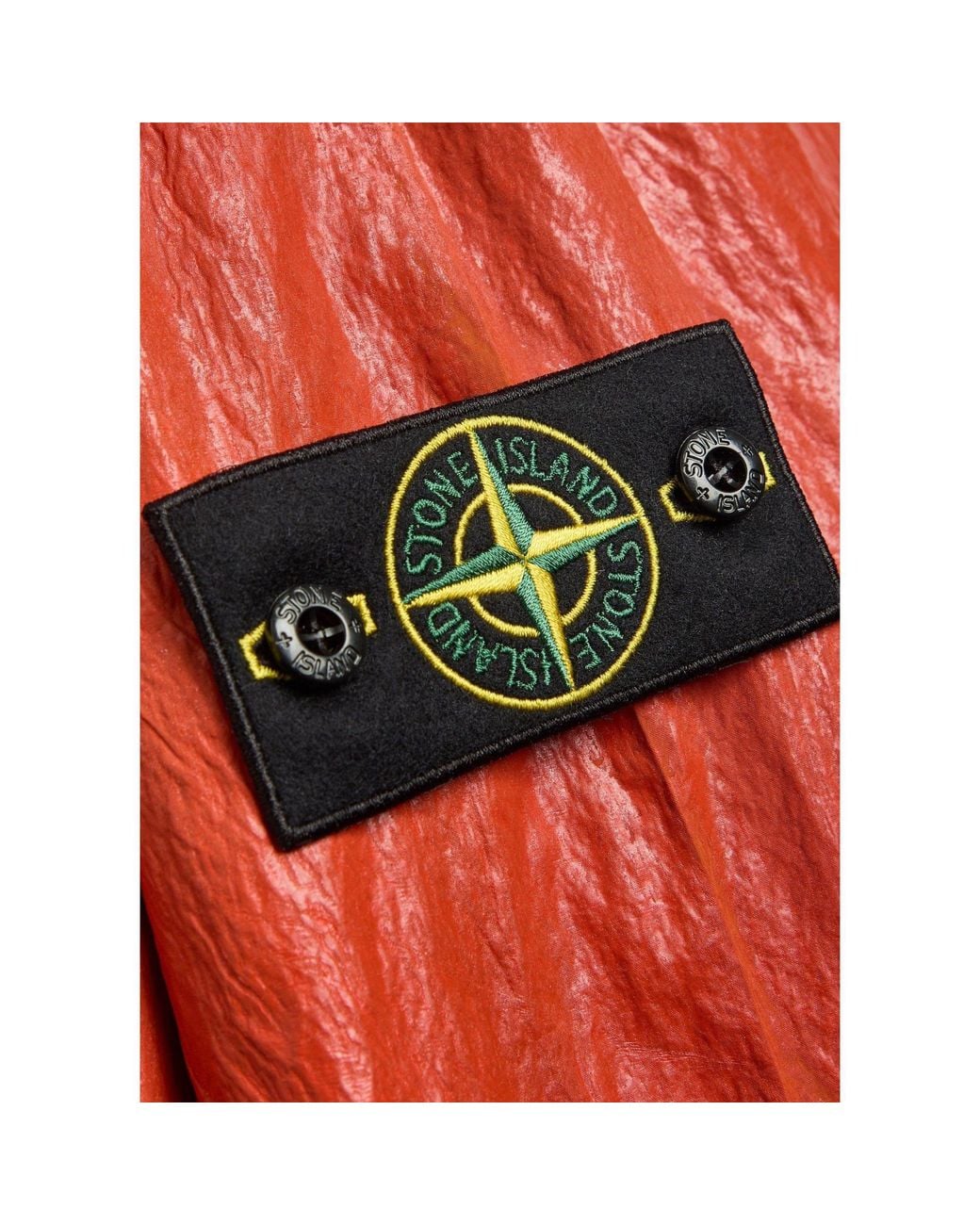 Stone Island Orange Hoodie for men