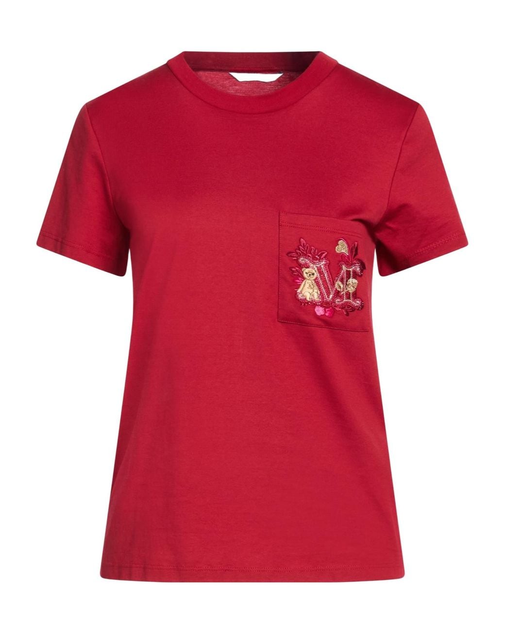 Max Mara Red Logo Short Sleeve T-Shirt