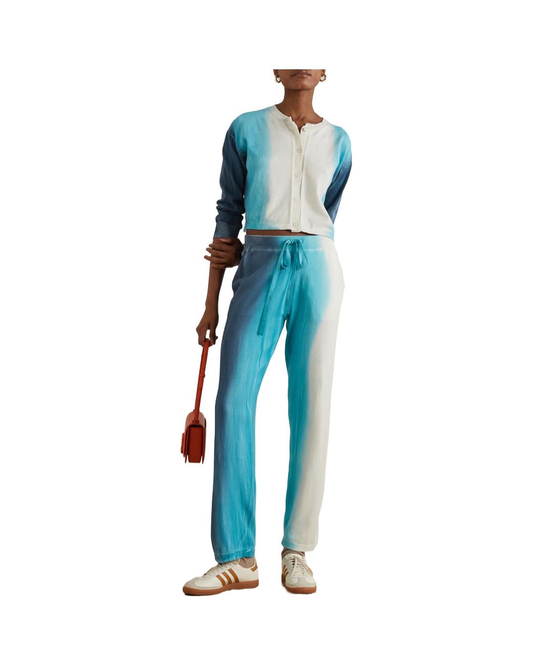 The Elder Statesman Blue Gradient Straight-Leg Casual Pants