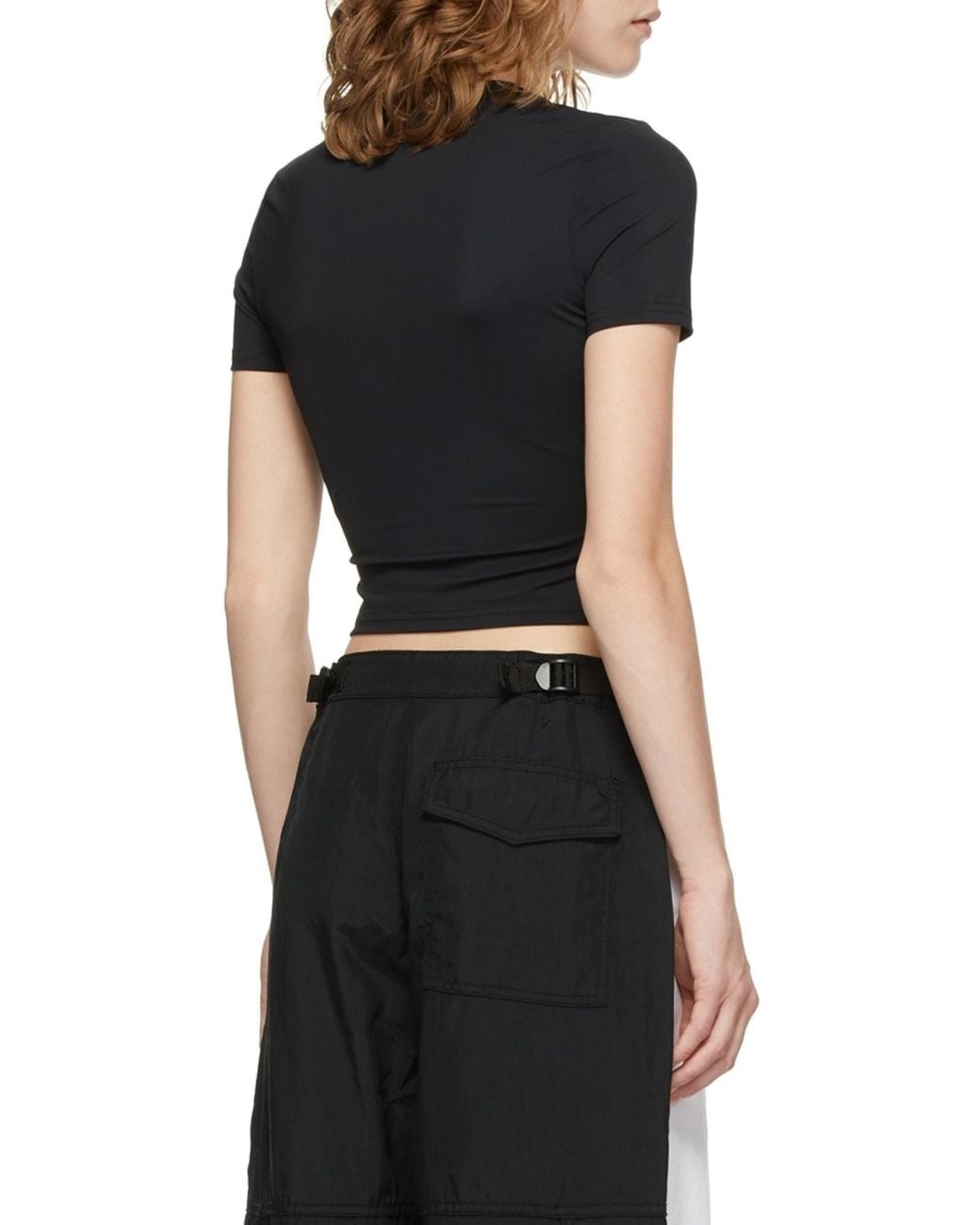 Alexander Wang Black Sculpted Jersey Baby T-Shirt