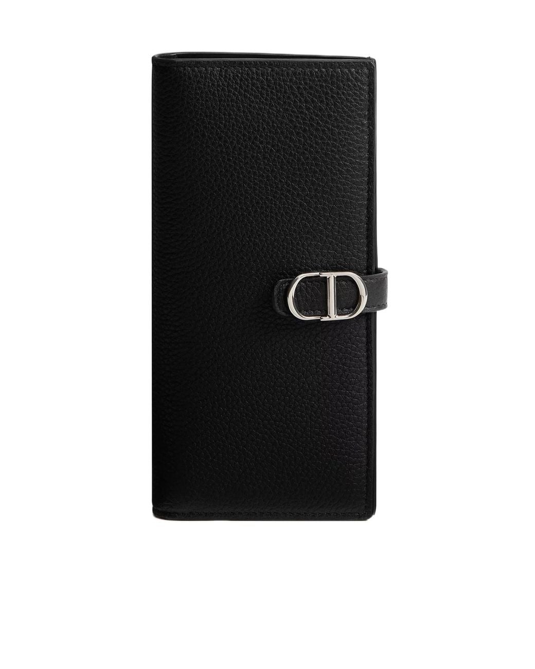 Dior Black Normandie Long Bifold Wallet for men