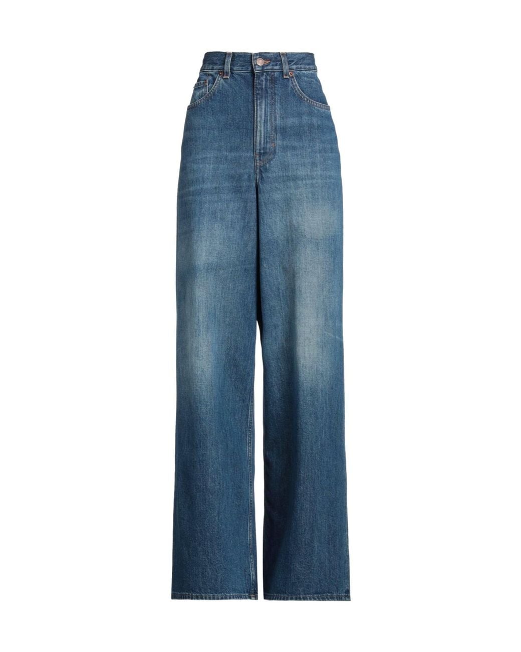 Chloé Blue Minimal High-Waist Loose-Fit Jeans