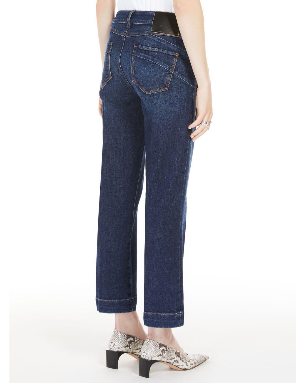 Sportmax Blue Umbria Mini Flared Jeans