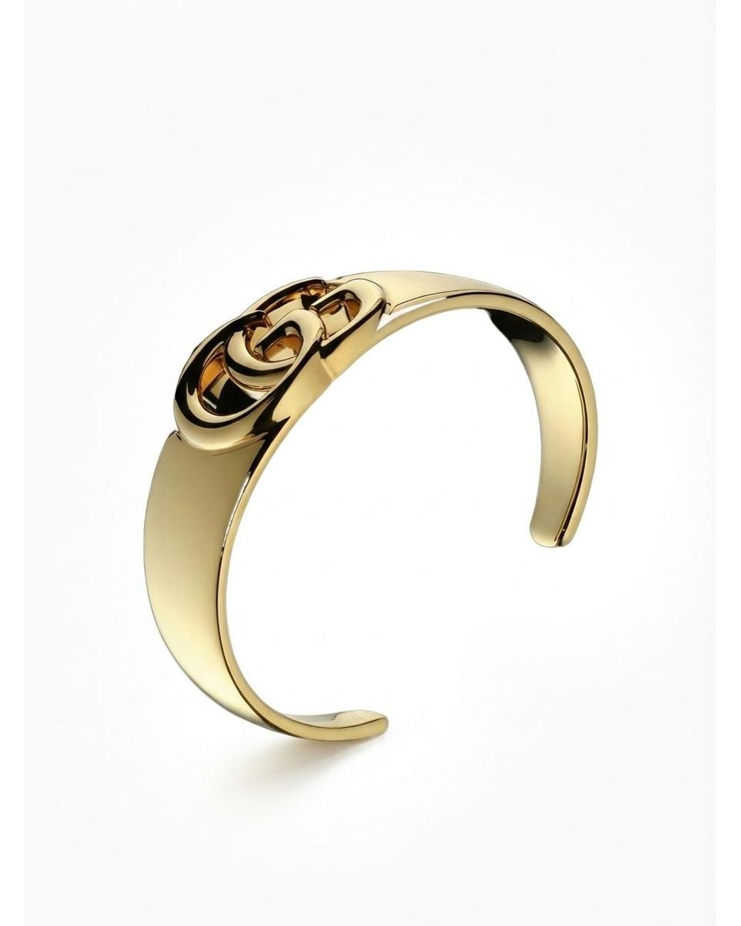 Gucci Metallic Gg Marmont Cuff Bracelet