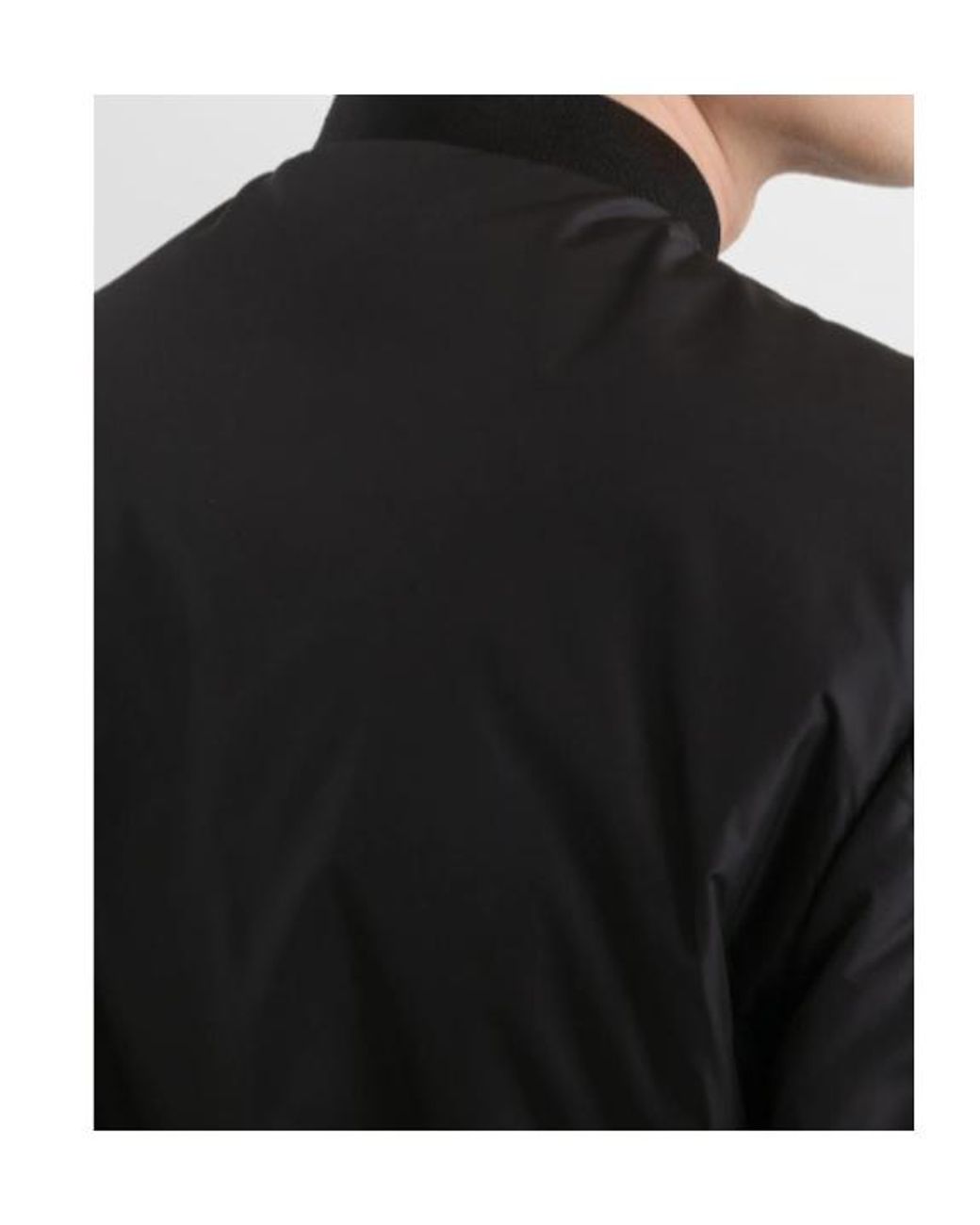 Dolce & Gabbana Black Nylon Crest Bomber Jacket for men