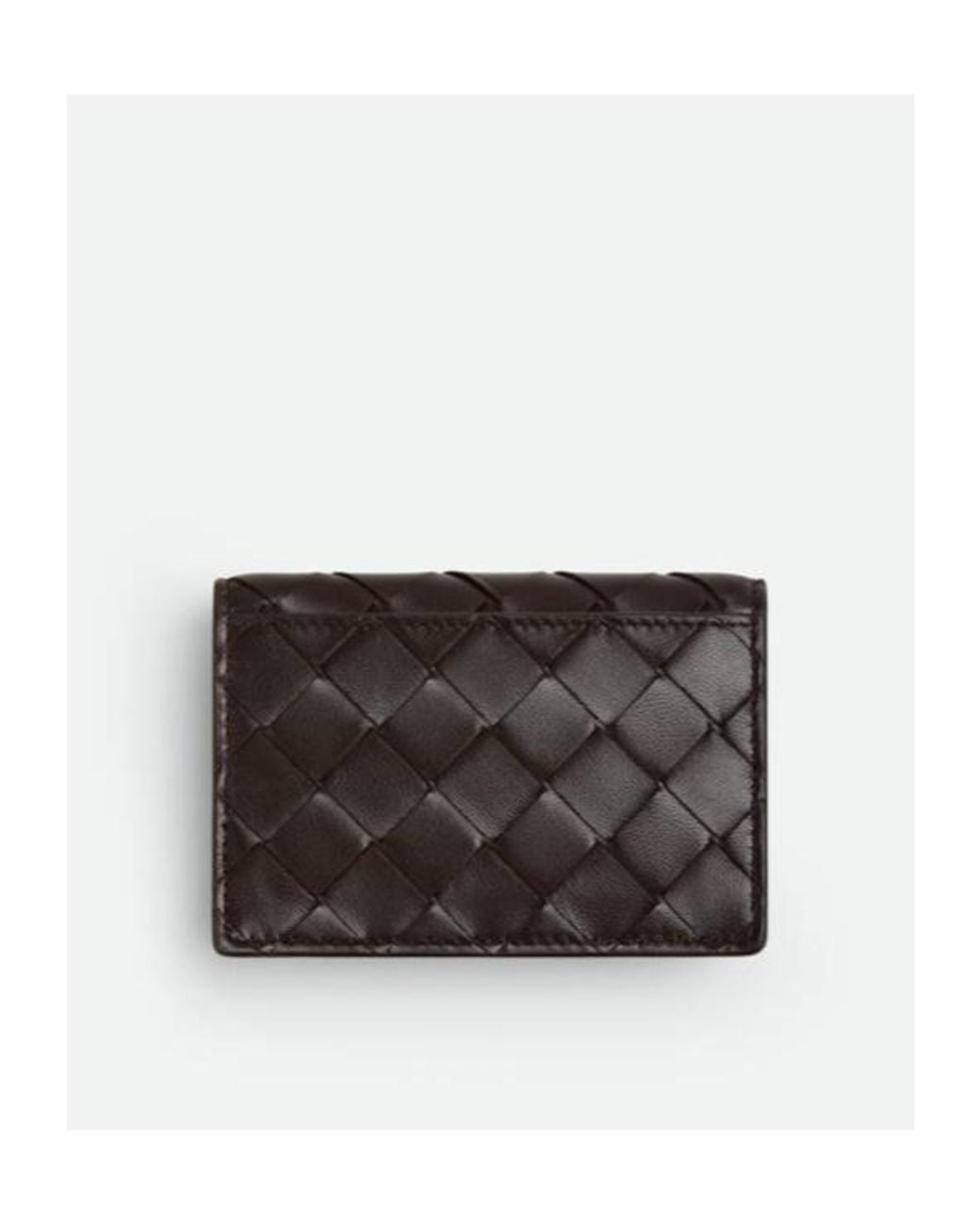 Bottega Veneta Brown Intrecciato Business Card Case