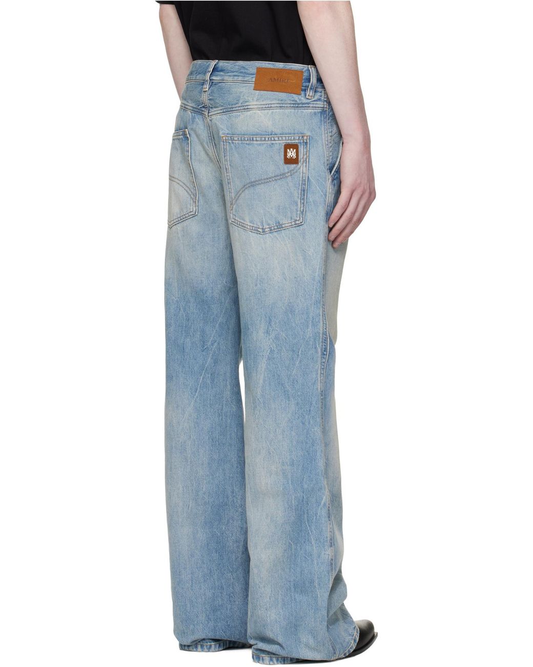 Amiri Blue Belt Loop Jeans for men