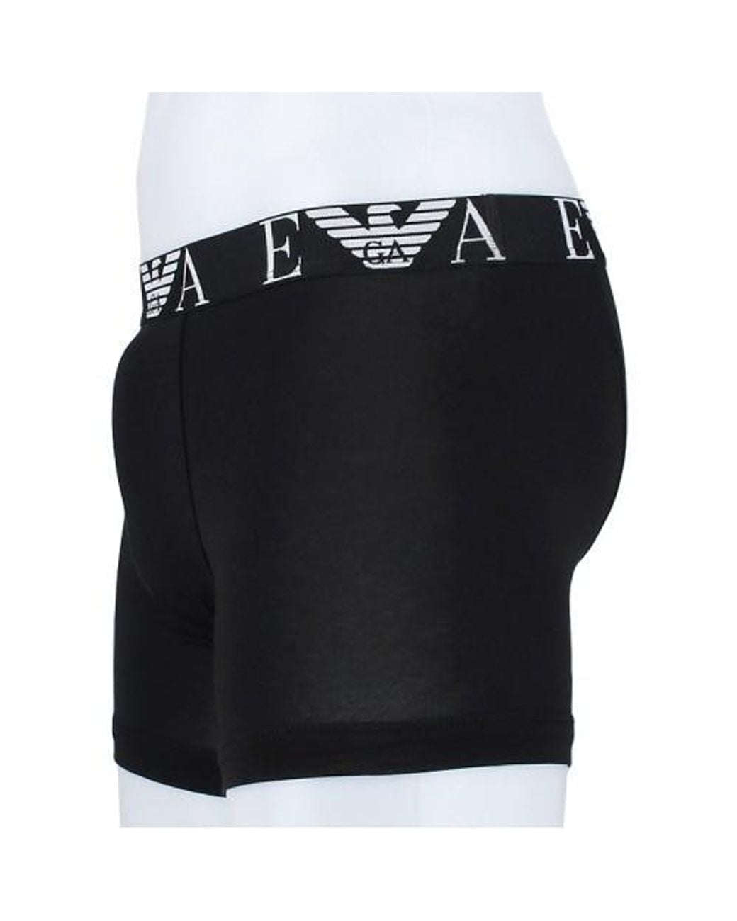Emporio Armani Black Logo-Waistband Boxers Set Of 3 for men