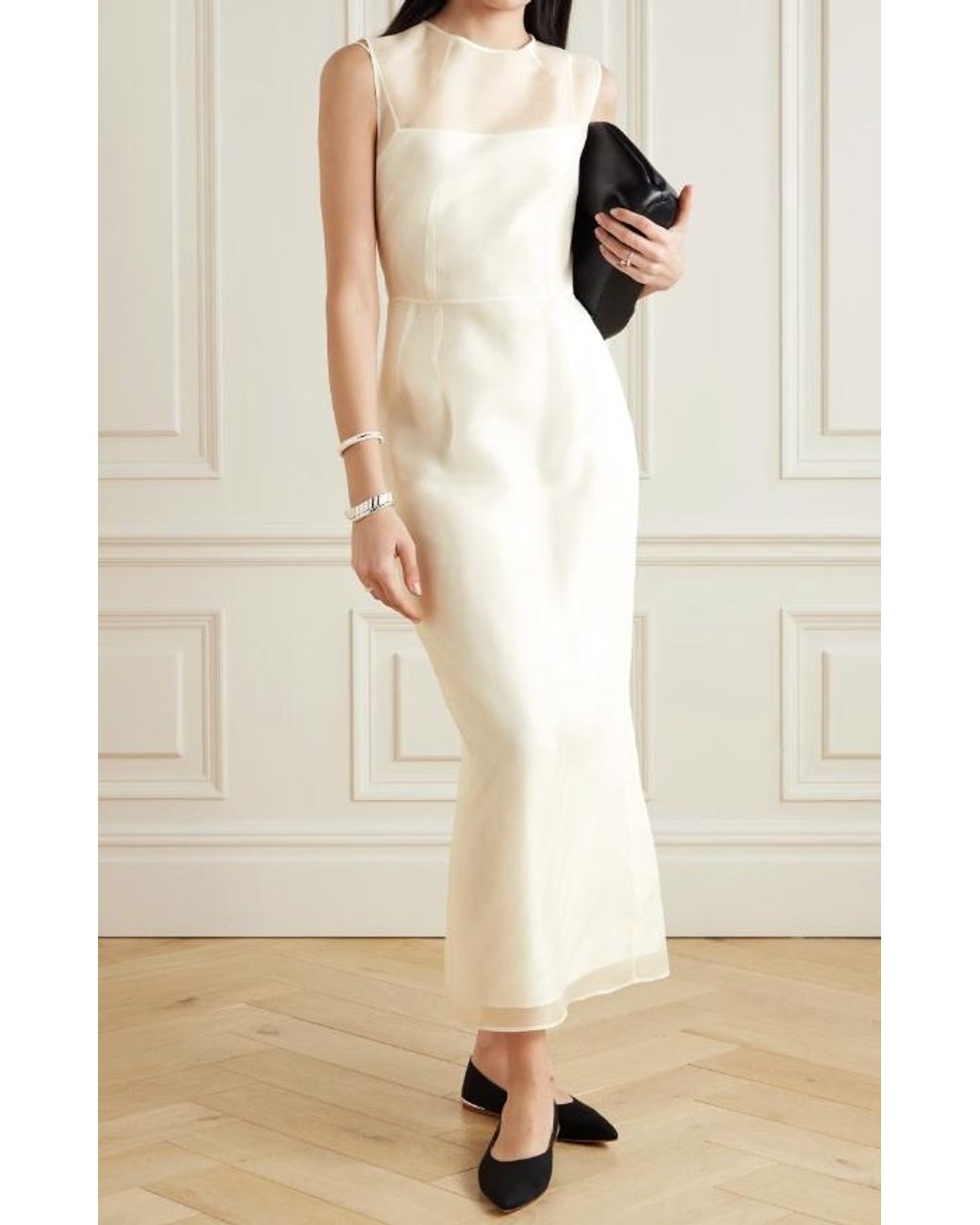 Gabriela Hearst White Sleeveless Dress