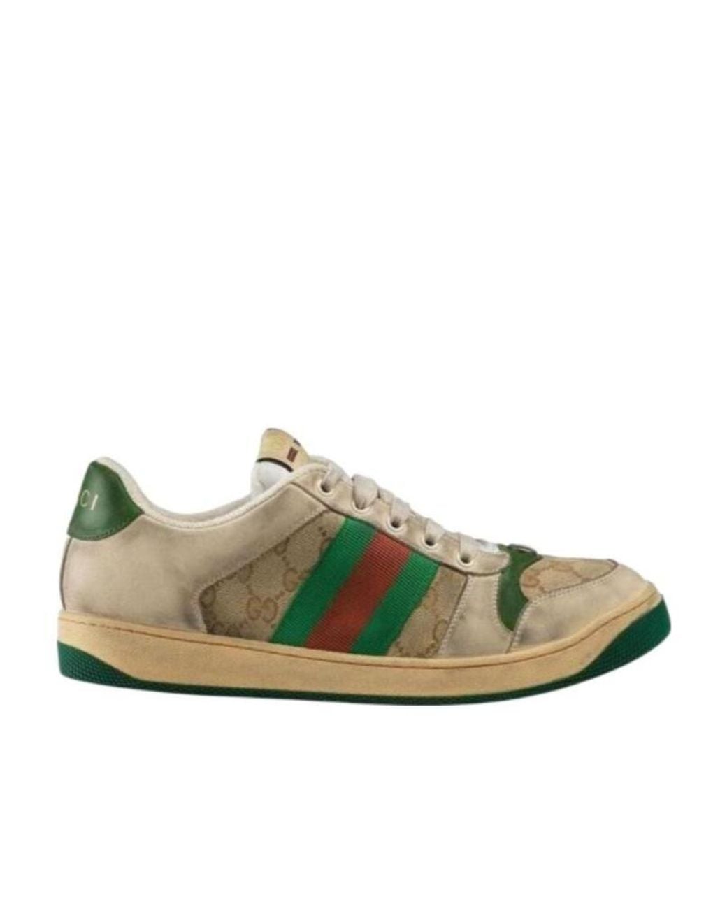 Gucci Green Screener Casual Sneakers for men