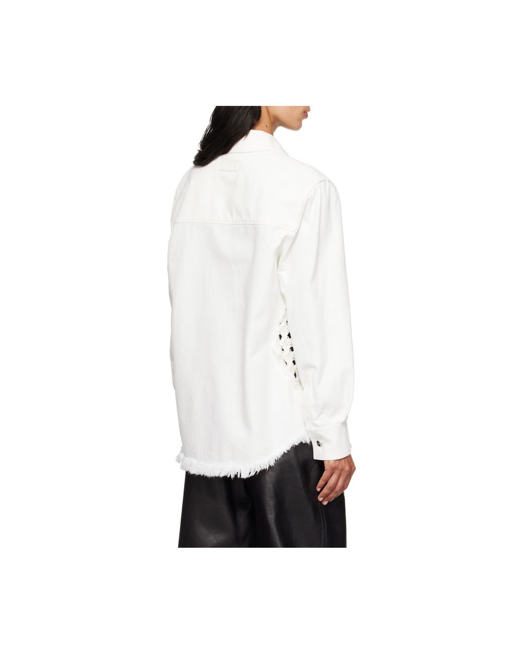Ferragamo White Denim Blouson