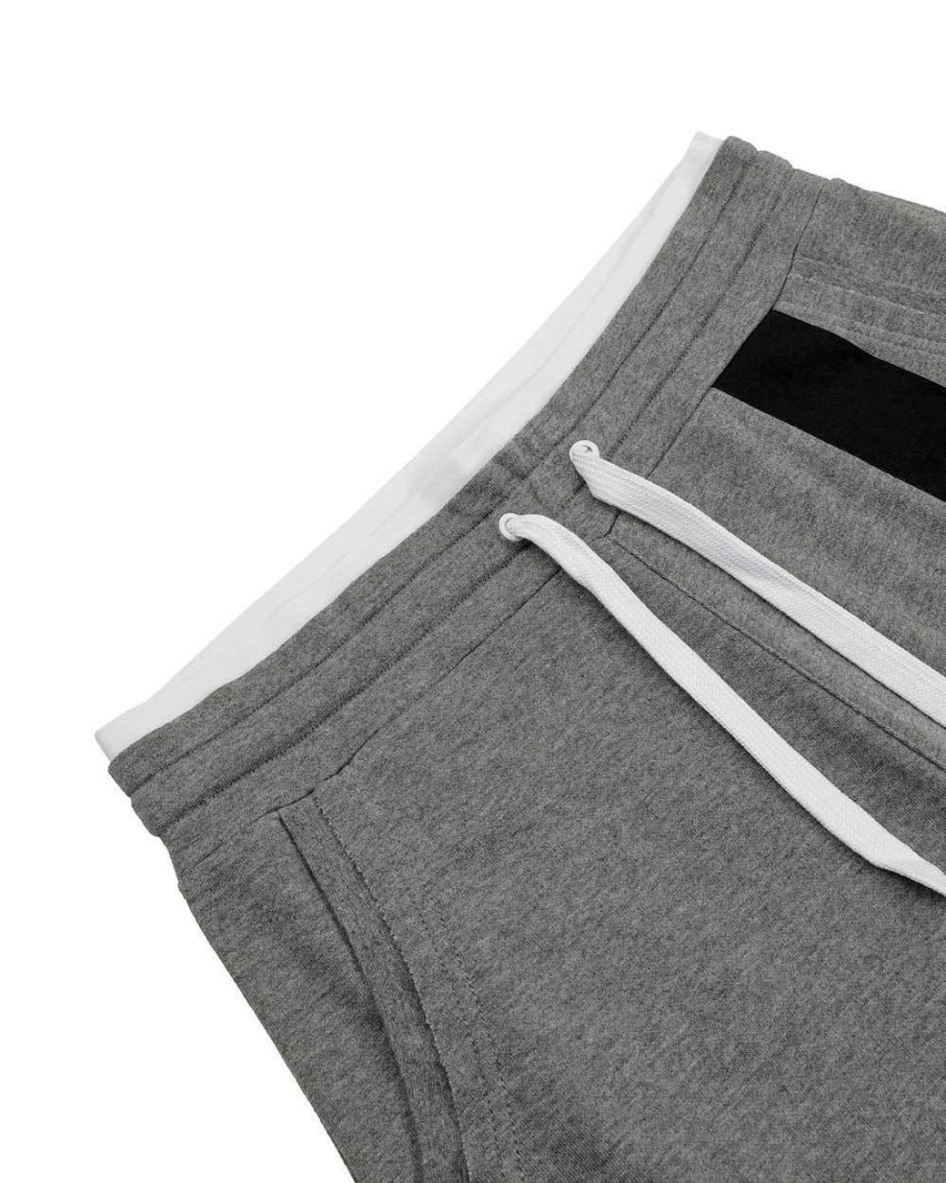 EA7 Gray Logo Printed Sweatpants for men