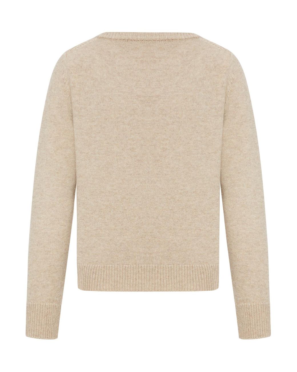 Céline White Cashmere Sweater With Triomphe Logo