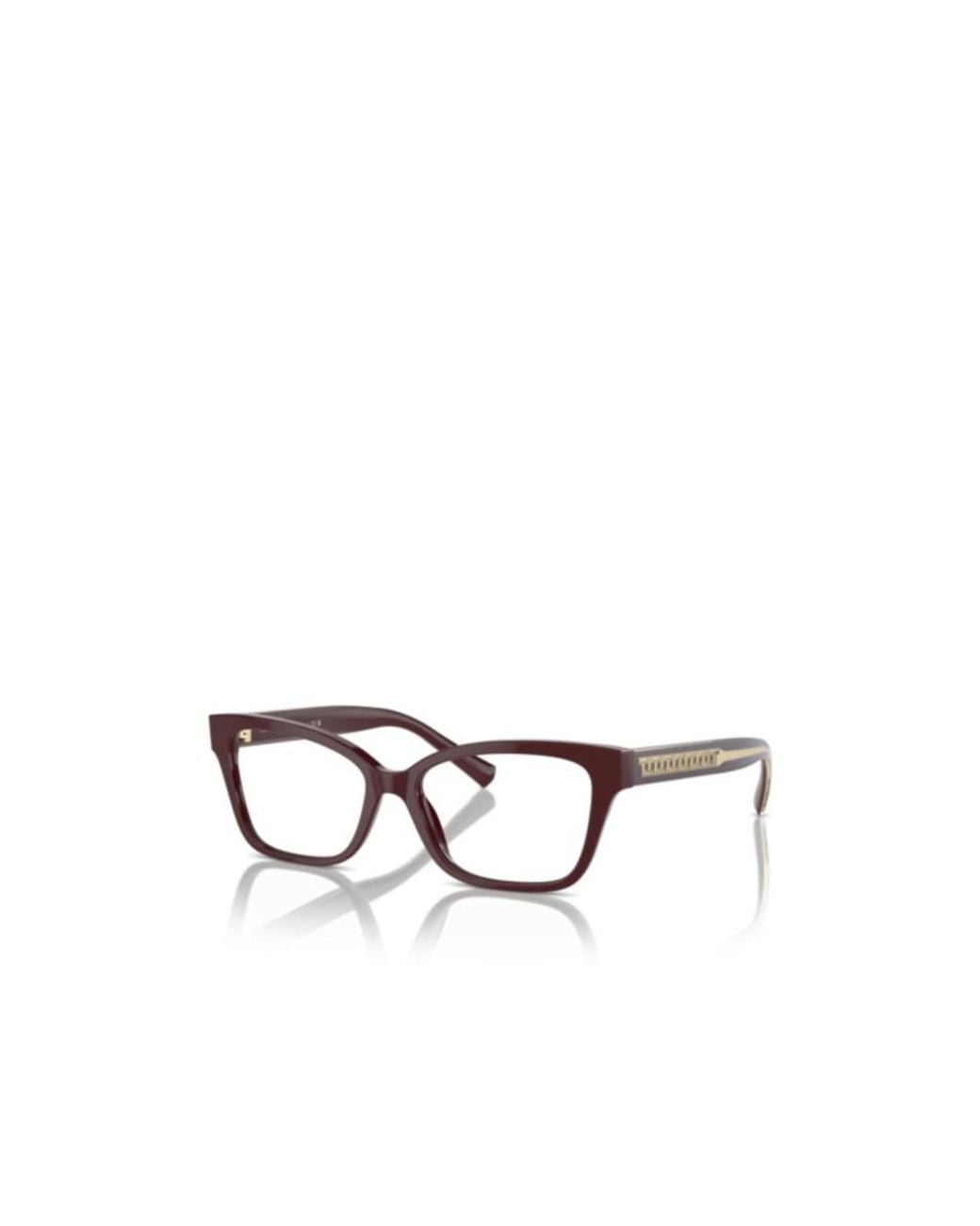 Tiffany & Co White Rectangle Frame Glasses