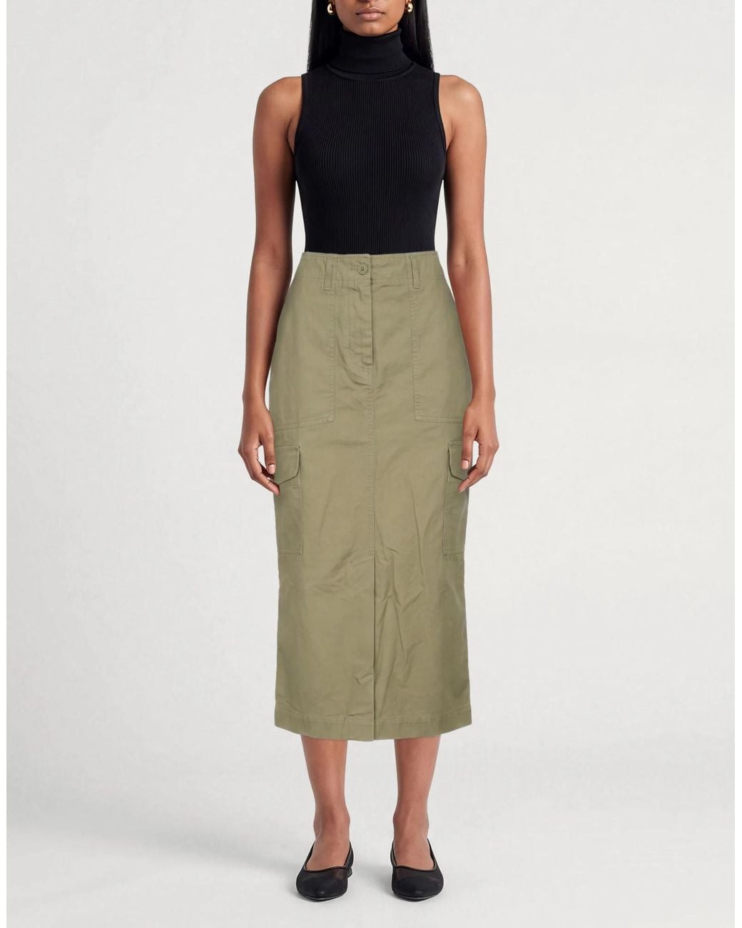 Weekend by Maxmara Green Midi Skirts