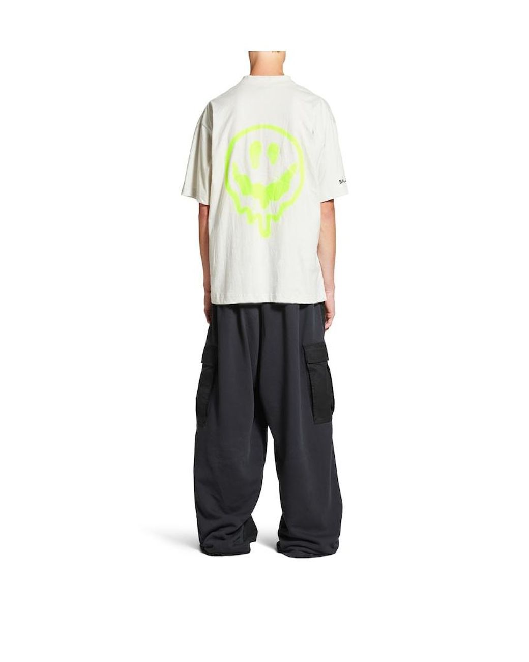 【BALENCIAGA】High There + Dripley Tシャツ ミディアム Hi There + Dripley T-shirt Medium Fit in Dirty White