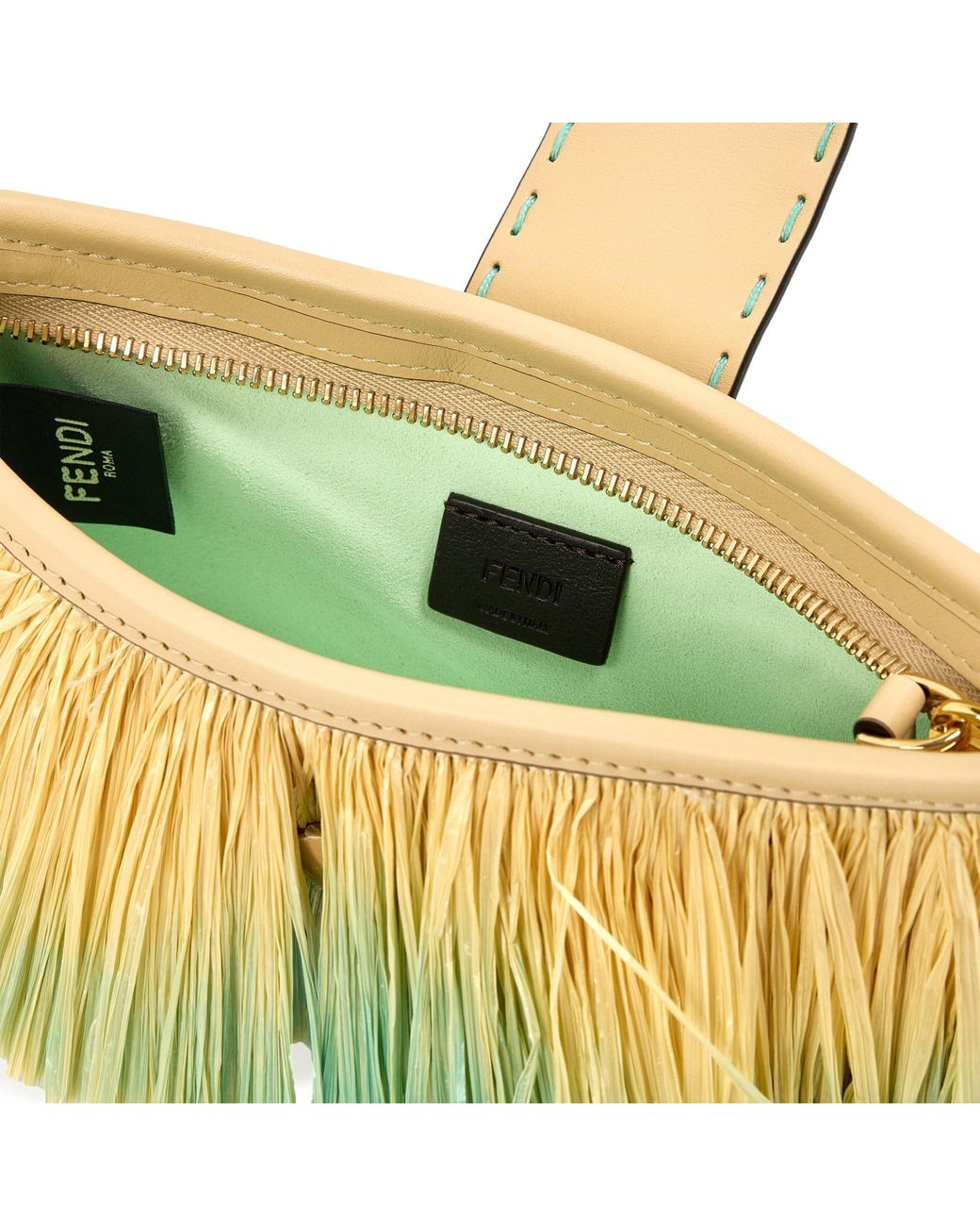 Fendi Metallic Woven Shoulder Bag