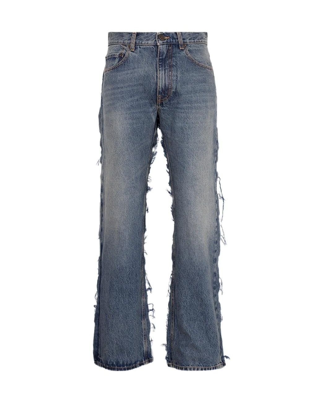 Vetements Blue Cut-Up Back Jeans for men