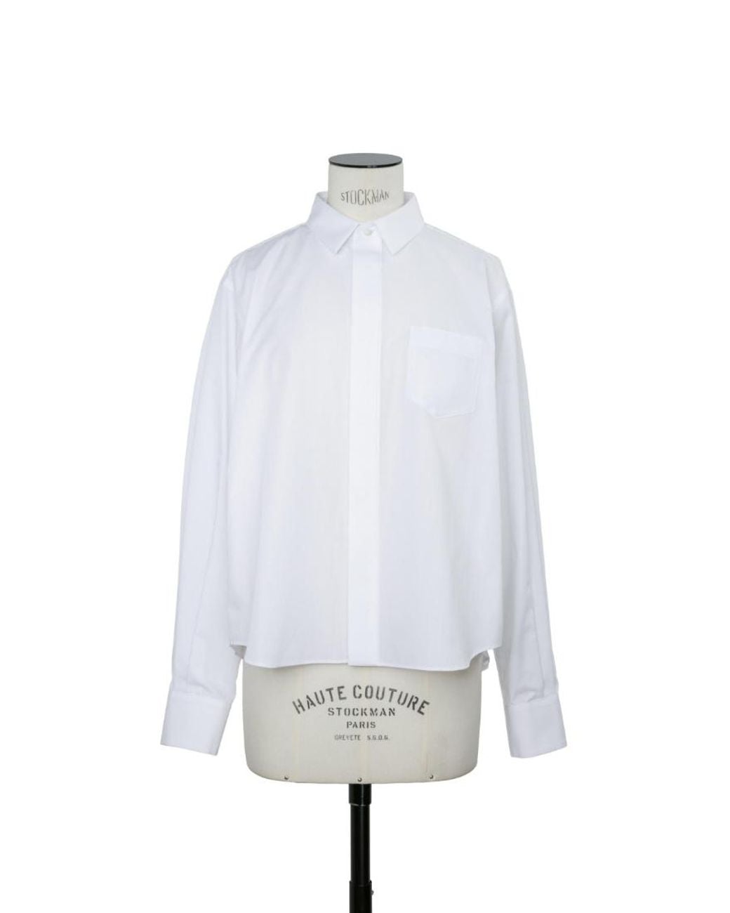 Sacai White Cotton Poplin Shirt