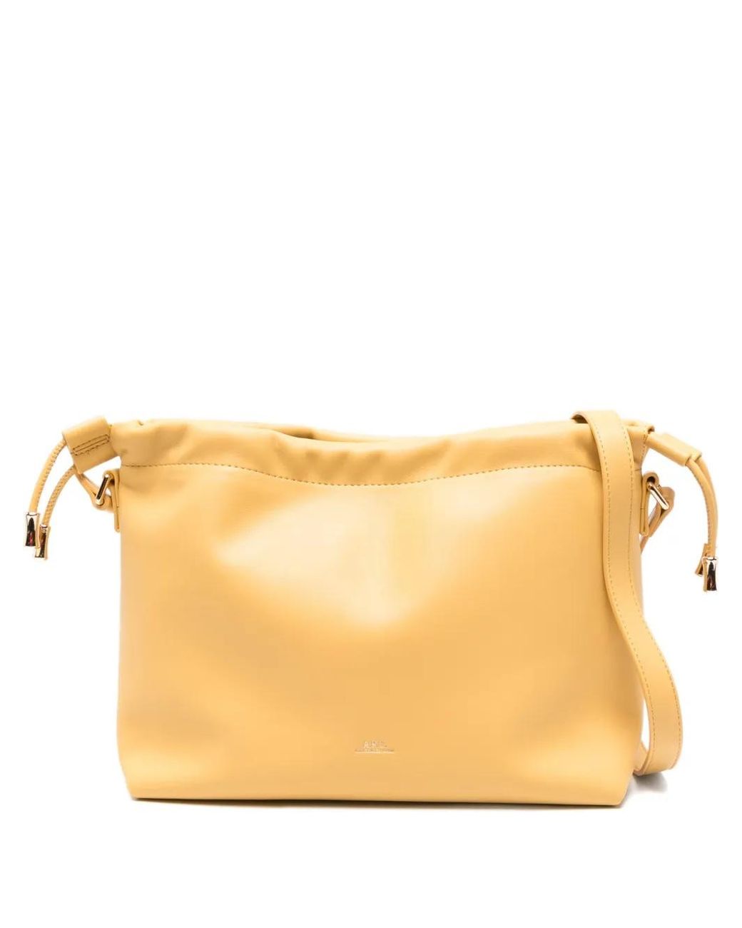 A.P.C. Ninon Drawstring Shoulder Bag in Natural | Lyst UK