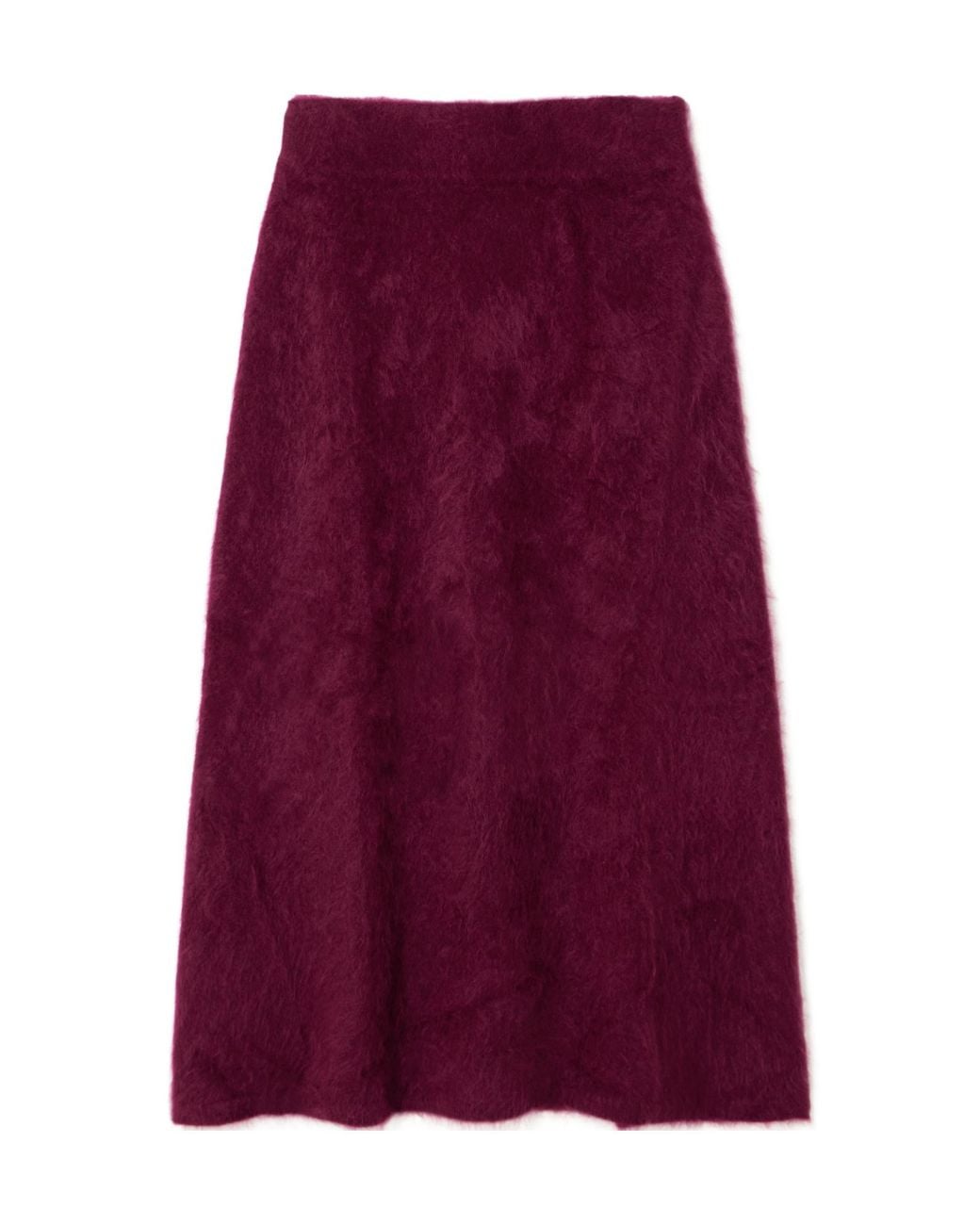 Lisa Yang Purple Asta Brushed-Cashmere Midi Skirt