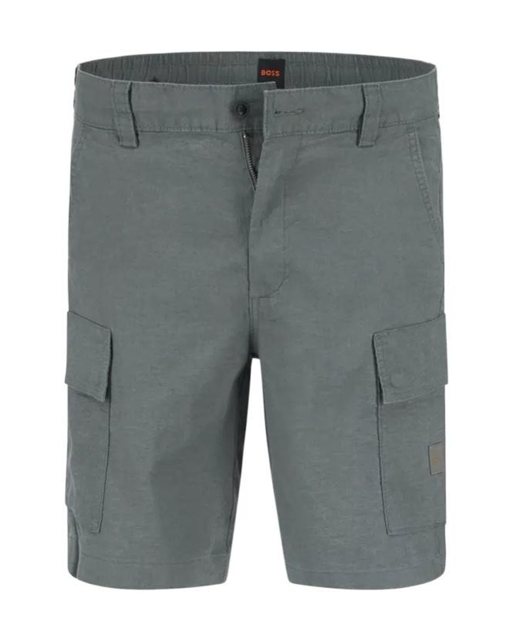 Boss Gray Boss Relaxed Cargo Shorts for men
