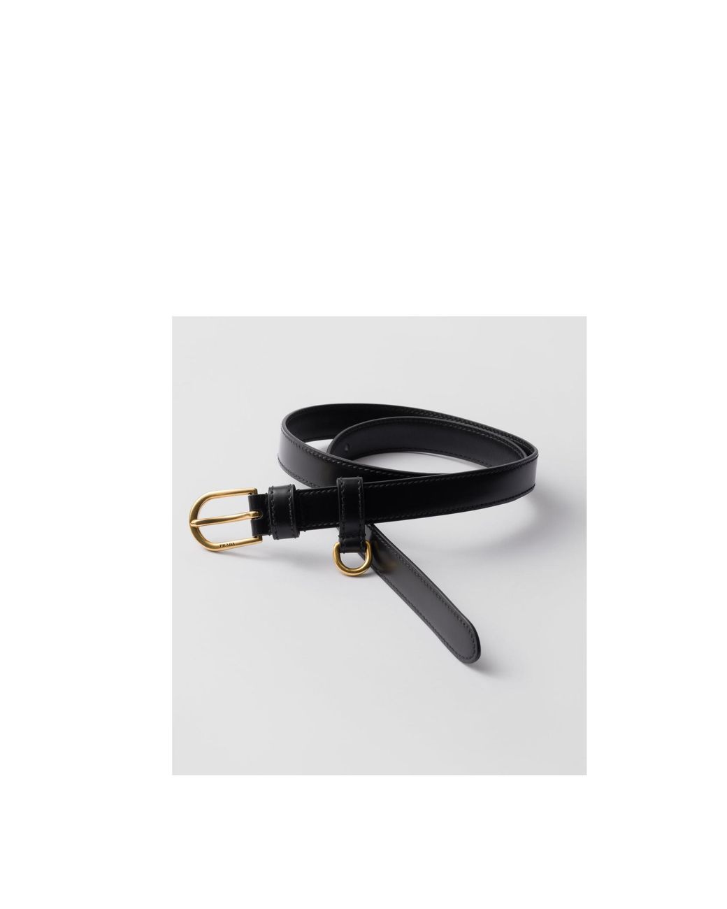 Prada White Leather Belt