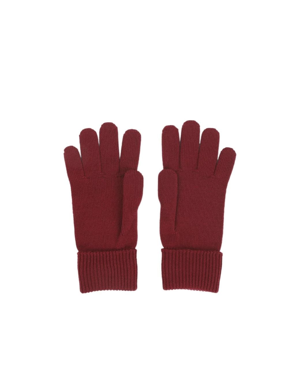 Gucci Red Horsebit Knit Gloves