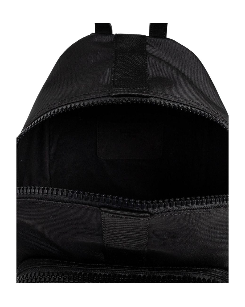 Moschino Black Logo Detailed Zipped Backpack for men
