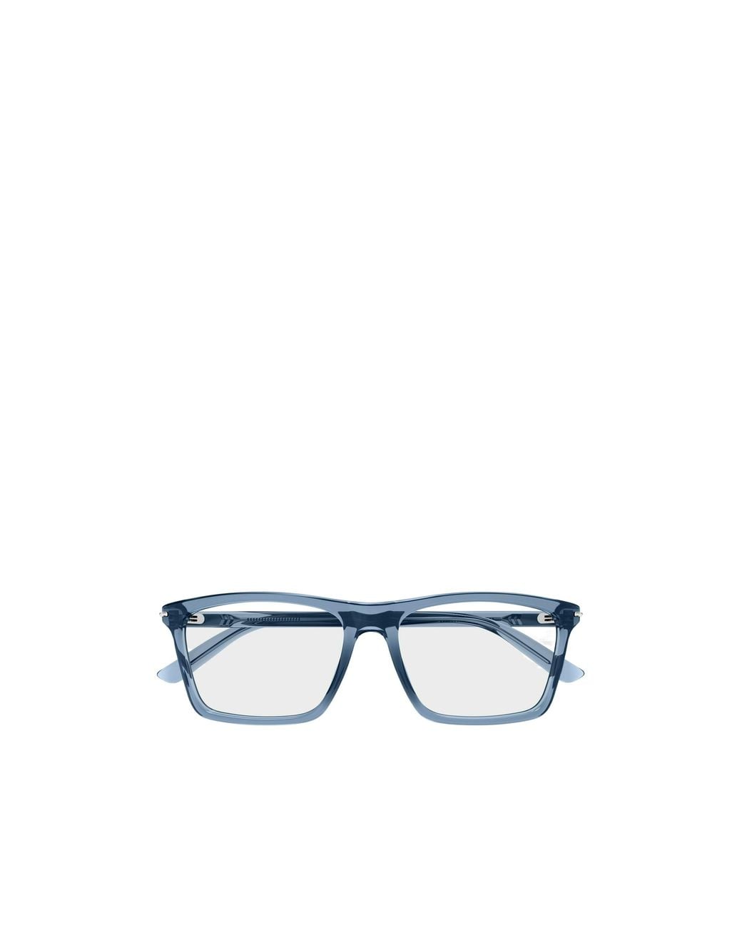 Gucci Blue Eyewear Rectangular Frame Glasses for men