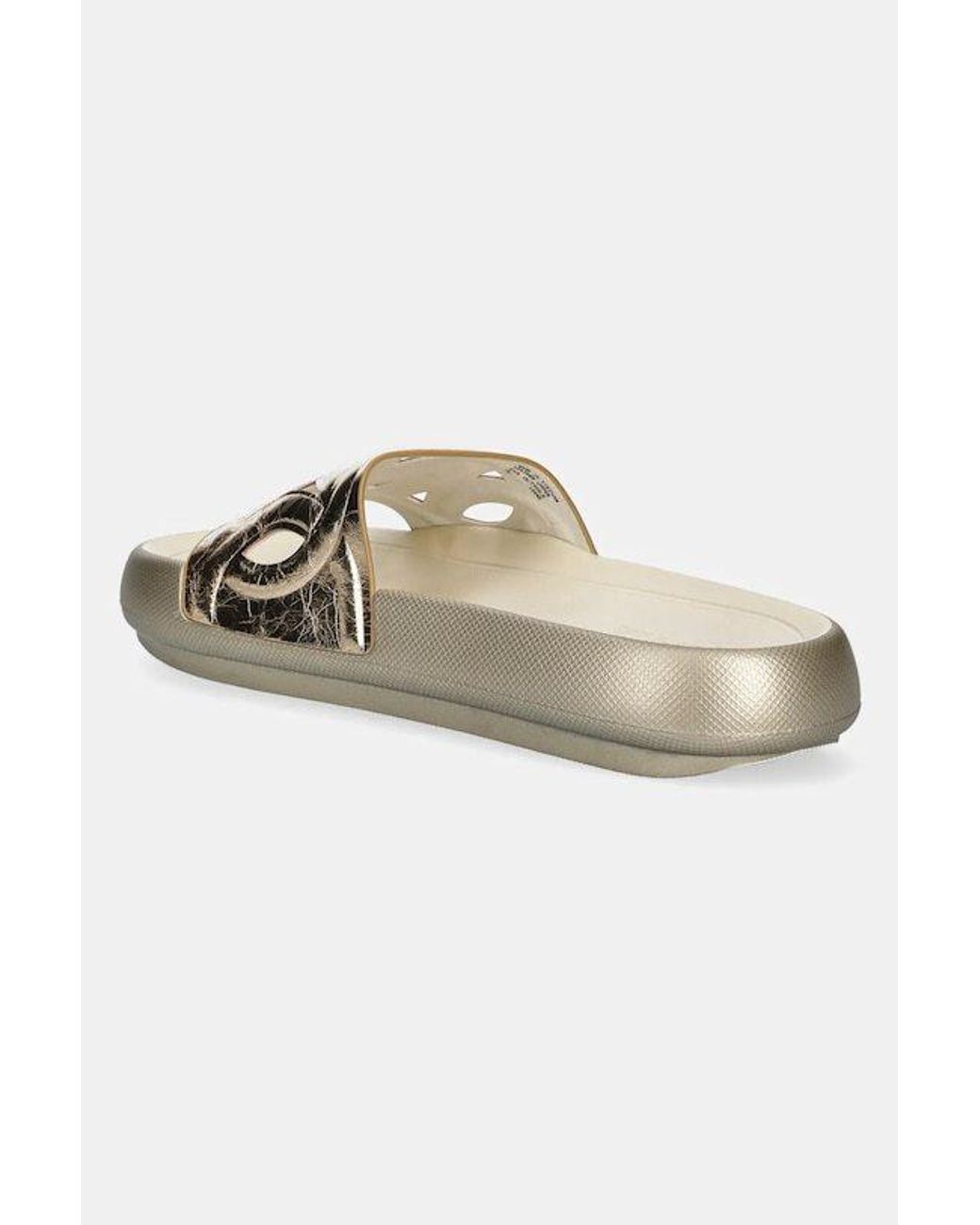 Michael Kors White Round Toe Flat Slippers
