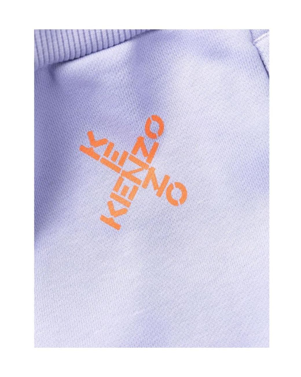 KENZO Blue Logo Sweatpants