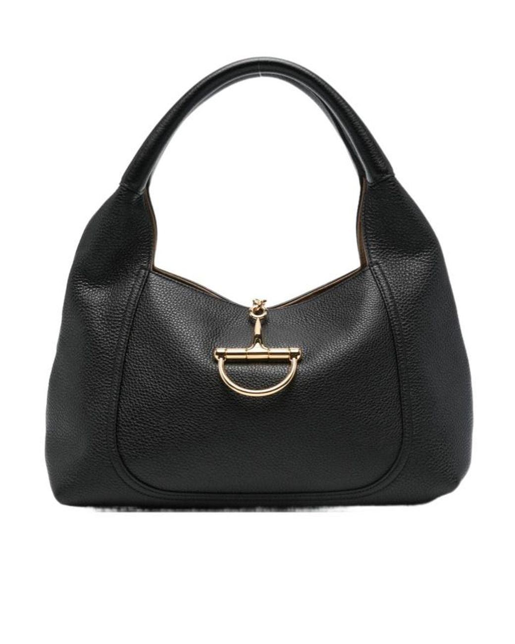Gucci Black Softbit Leather Shoulder Bag