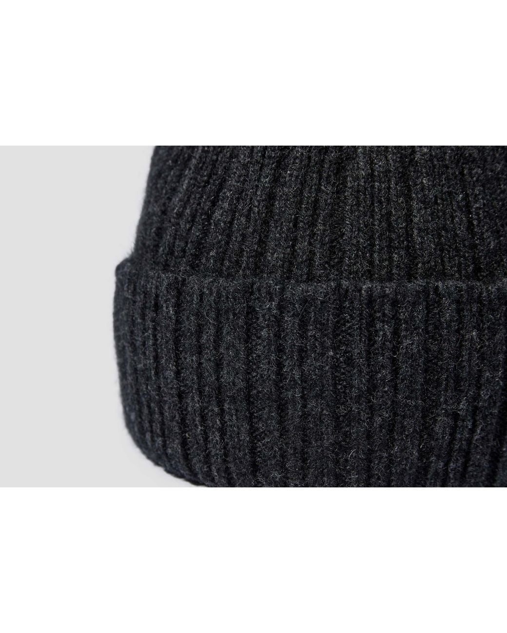 Drake's Black Flanged Hat for men