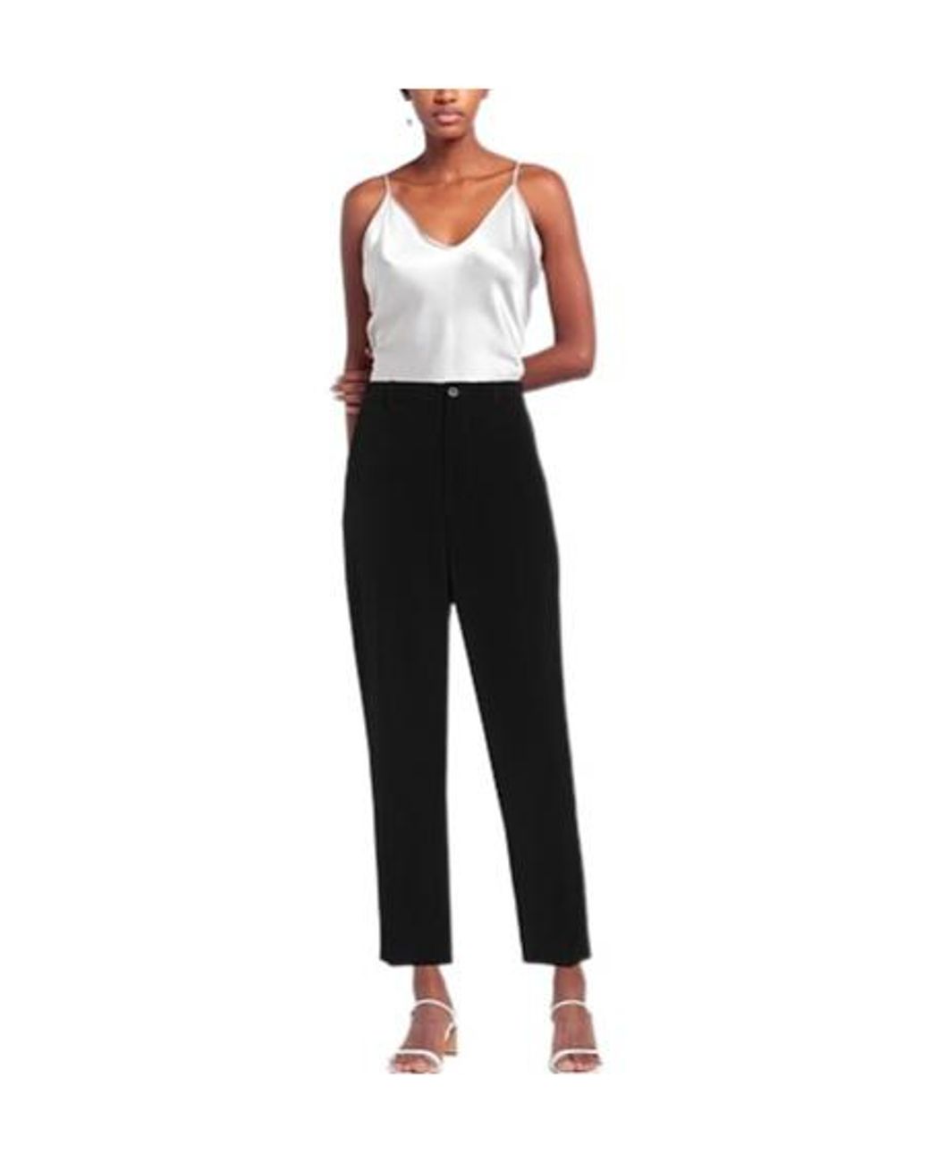 Balenciaga Black Solidcolor Stretch Casual Pants