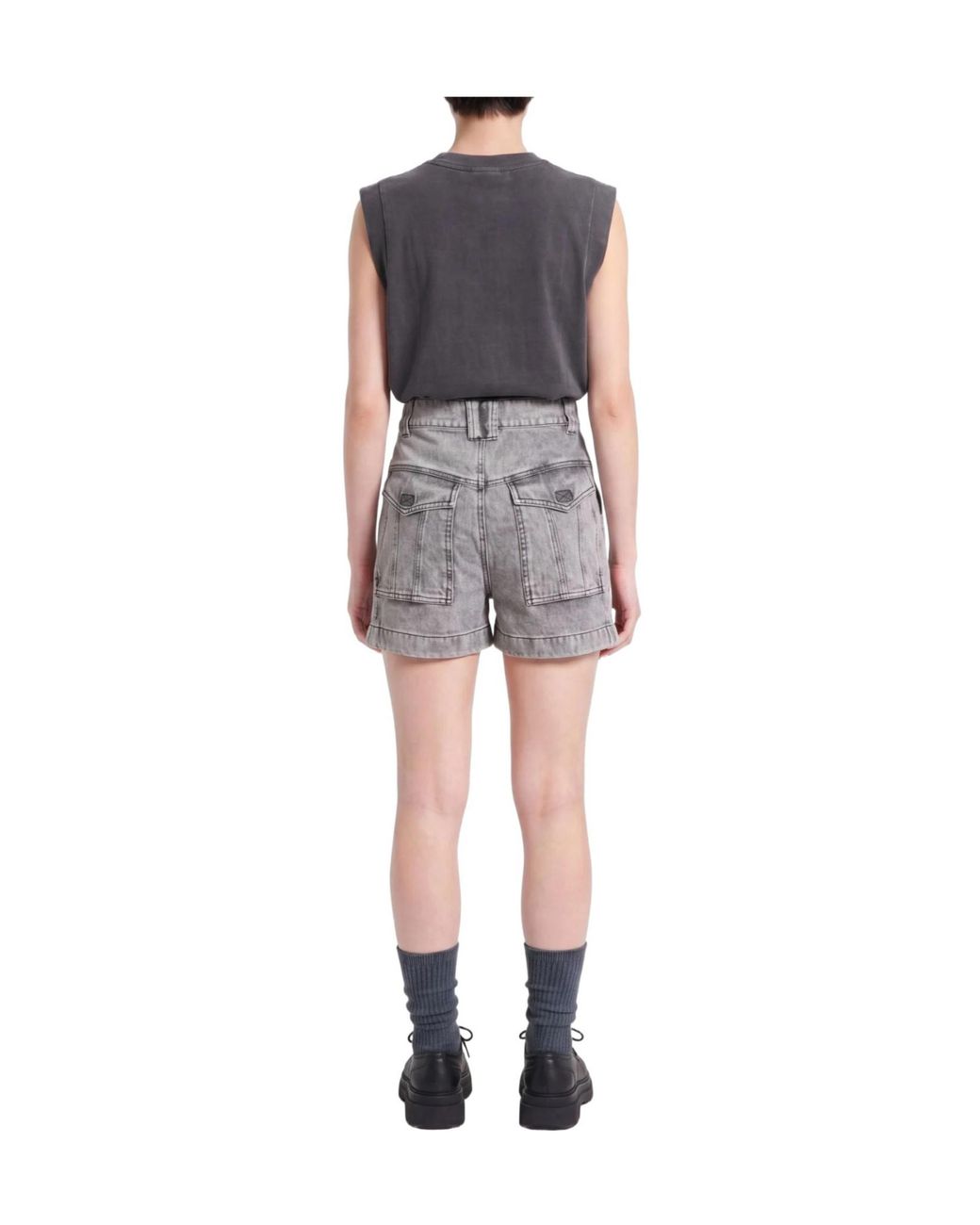 Isabel Marant Gray Denim Shorts