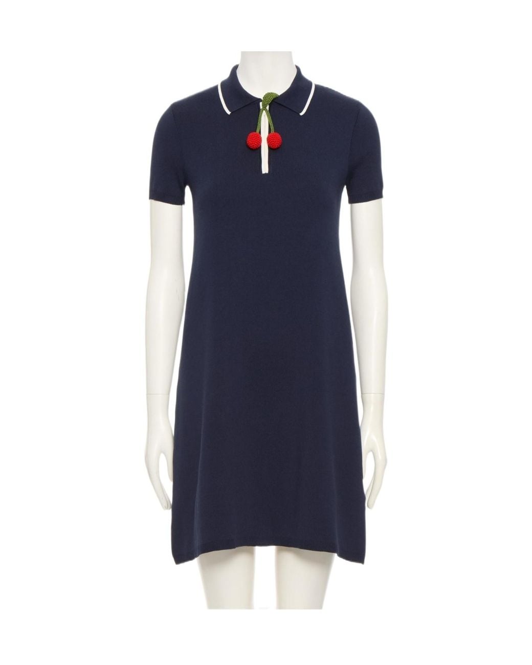 Valentino Blue Pap Polo Knitted Dress