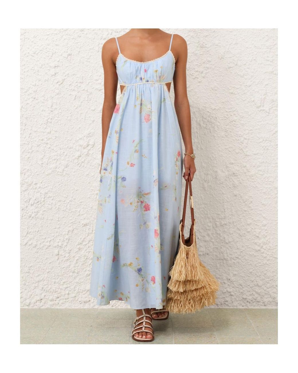 Zimmermann Blue Lucky Picnic Maxi Dress