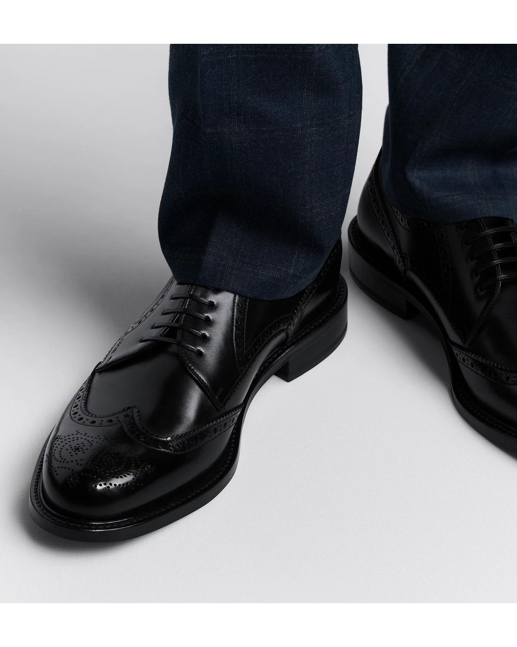 Dior Brown Homme Embassy Brogue Derby Shoes for men