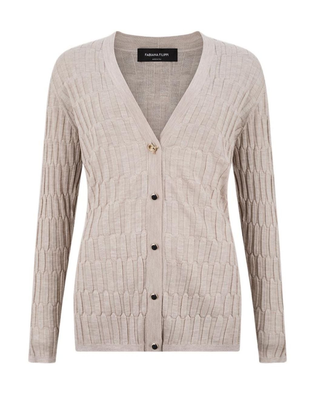Fabiana Filippi Multicolor V-Neck Cardigan