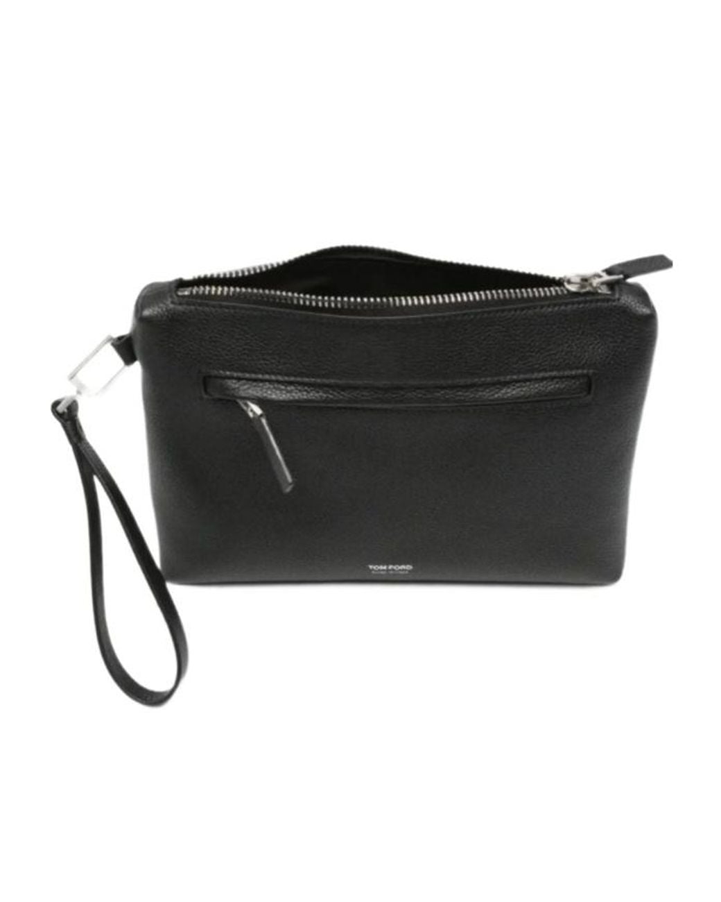 Tom Ford Black Zip-Top Clutch for men