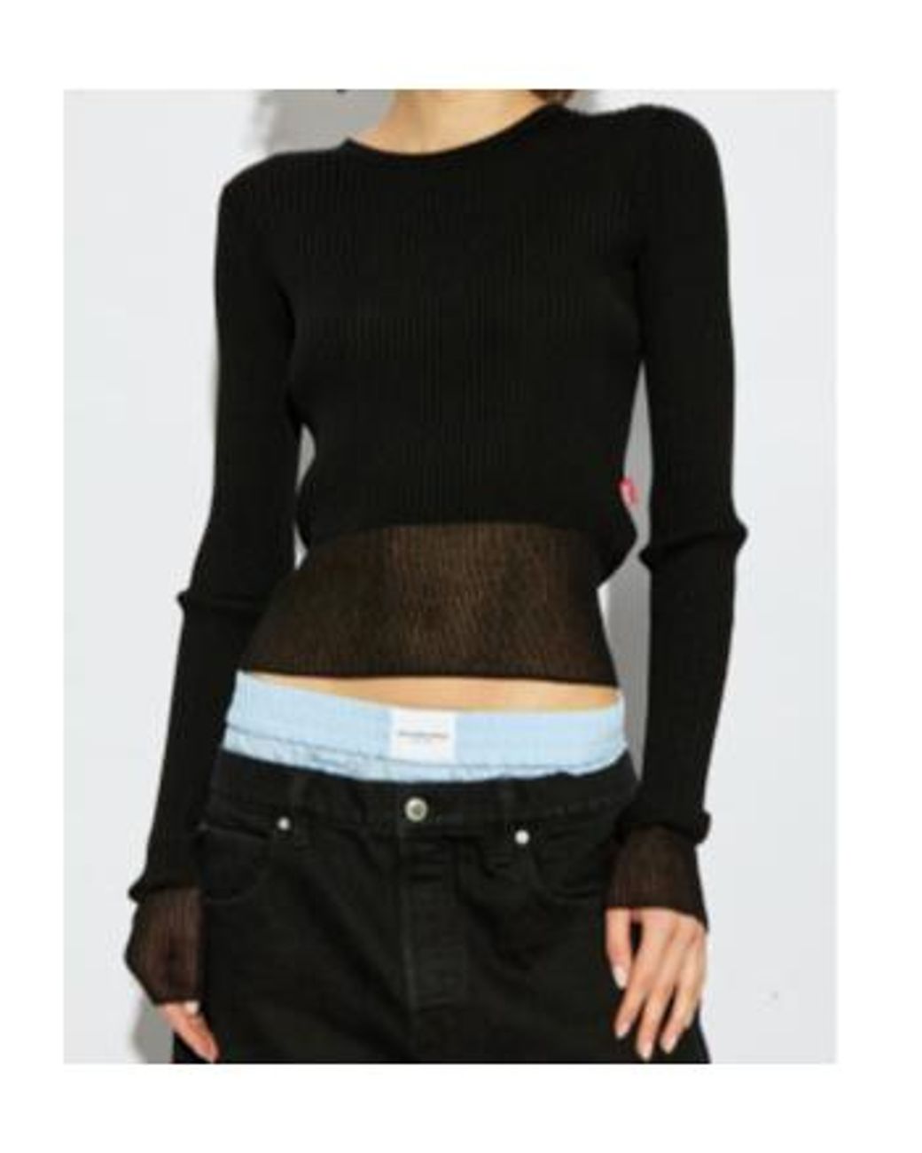 DIESEL Black M-Sleshs Crewneck Knitted Top