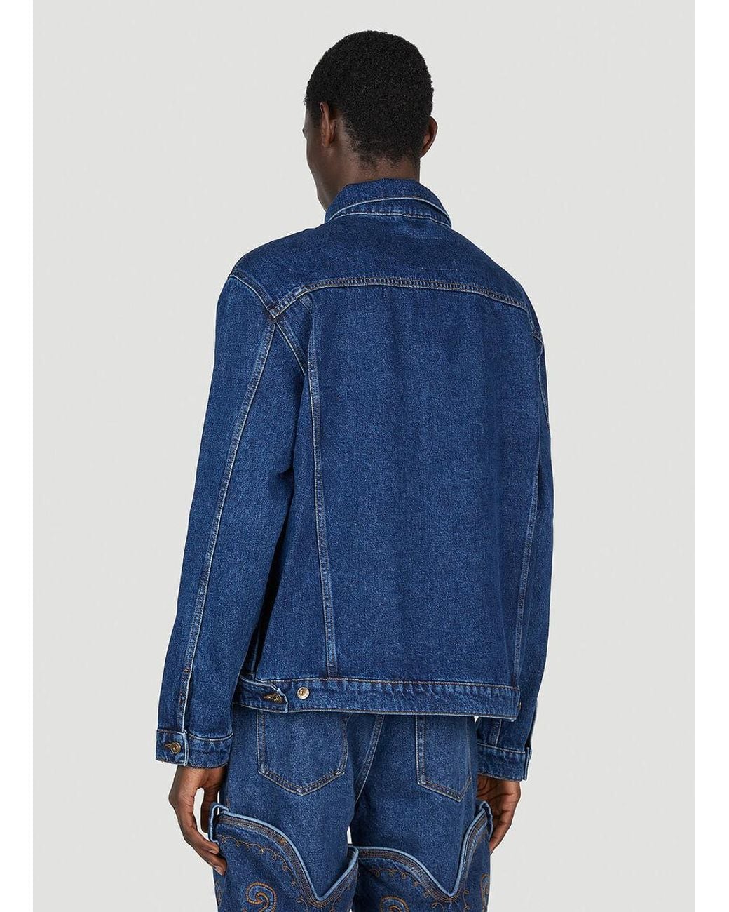 Y. Project Blue Classic Wire Denim Jacket for men