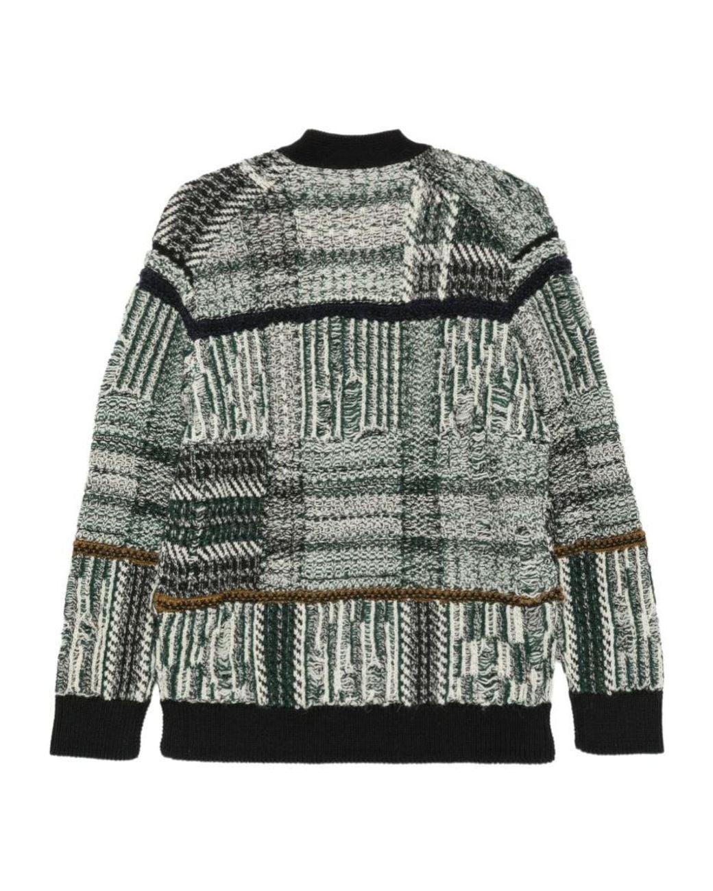 Junya Watanabe Gray Front Button Cardigan for men