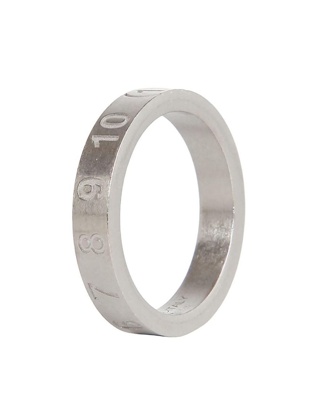 Maison Margiela White Anello Numeric for men