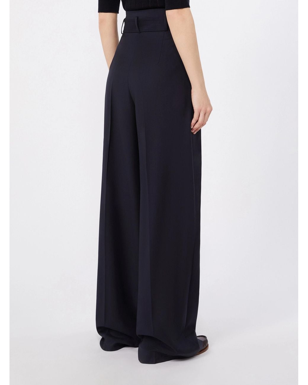 Max Mara Blue Studio Mstserio Wide-Leg Pants