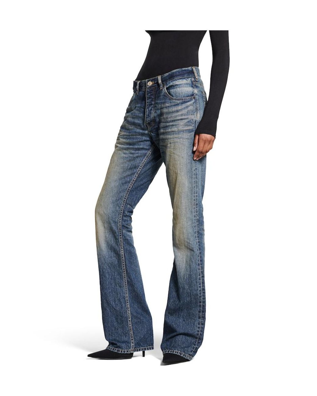 Balenciaga Blue Straight-Leg Jeans