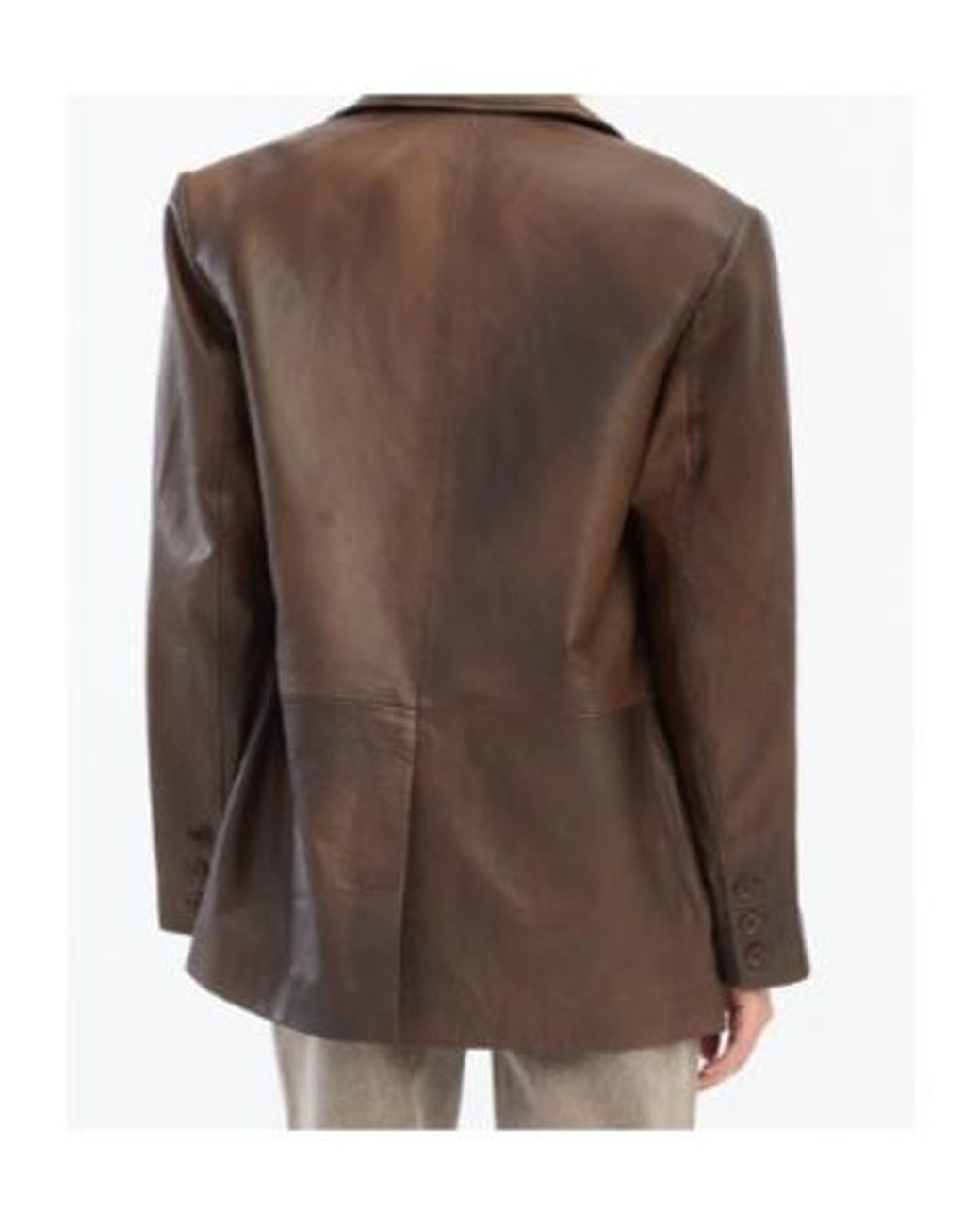 ROTATE BIRGER CHRISTENSEN Brown Single-Breasted Blazer